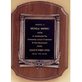 Airflyte Collection Walnut Plaque w/ Antique Bronze Casting (11"x15")